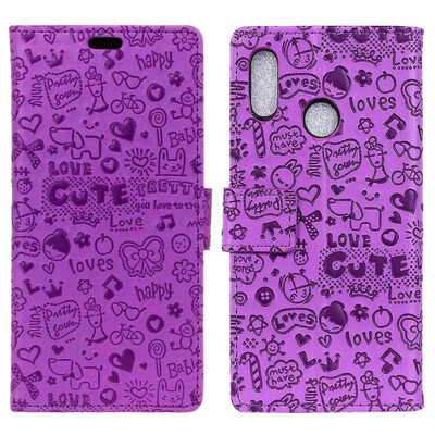 

MOONCASE Doug X70 Little Witch Leather Case - Purple