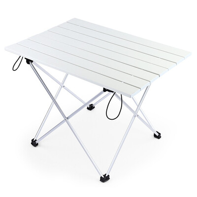

Portable Table Foldable Folding Camping Hiking Desk Travel Outdoor Picnic Al Alloy Ultra-light Lightweight Rain-Proof Mini Rectang