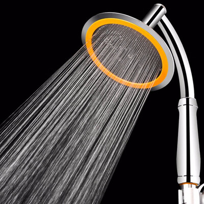 

Bath Pressure Large Handle Shower Head Nozzle Water Saving Big Rainfall Boost Hand Shower Accessories Top Spray Head