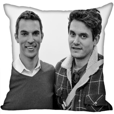 

John Mayer Pillow Cover Bedroom Home Office Decorative Pillowcase Square Zipper Pillow Cases Satin Fabric No Fade