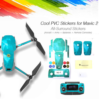 

1 Set M2-D Waterproof PVC Stickers Skin Protective Cover for DJI Mavic 2 Pro Zoom Drone Body Arm&Remote Controller