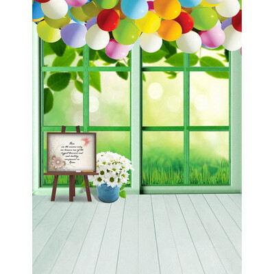 

Green Sunshine Photo Backdrop 57FT Vinyl Fabric Cloth Digital Printing Birthday Photo Background s-2436