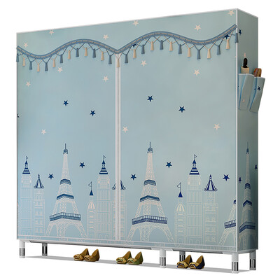 

Wardrobe Closet Clothes Storage Organizer Clothing Rack Clothes Closet Fleece Fabric Wardrobe Garment Storage Organizer