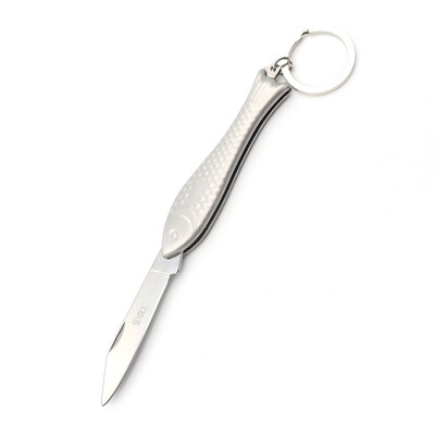 

SLYDLL Portable Stainless Steel Folding Cutter with Key Ring