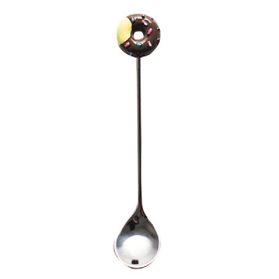 

Cute 304 Stainless Steel Spoon Fork Doughnut Cartoon Animal Head Coffee Ice Cream Dessert Tea Candy Kitchen Flatware Gift Tablewar