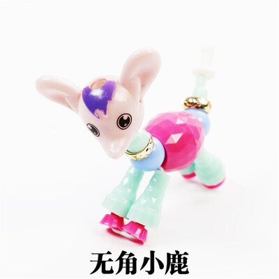 

Colorful Plastic Charm Bracelets Bangles For Little Girls Children Magic Animal Bracelets Deformation Bracelet