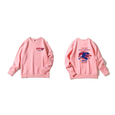 

Korean Casual O-neck Women Hoodies 2018 Fall Long Sleeve Female Top Striped Loose Thin Warm Sweatshirts