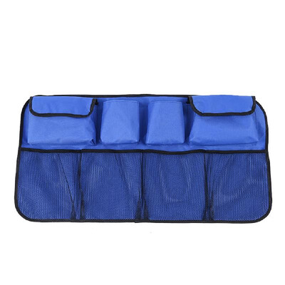 

Auto Car Organizer Trunk Back Seat Universal Storage Bag Mesh Net Pocket Blue