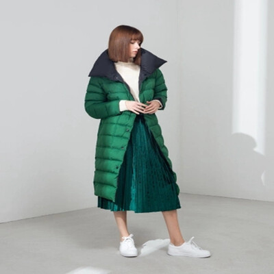 

Xiaomi Youpin PPT Double-side Wear 90 White Duck Down Jacket for Women Thick Long Winter Coat Women Female Jacket Fashion