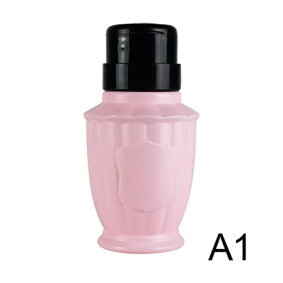 

A Type Empty Pump Dispenser Nail Tools Bottle for Liquid Alcohol Remover Cleaner Refillable Container 200ml