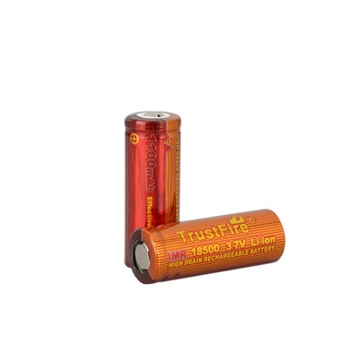 

TrustFire 2PCS 18500 1100mAh 37V IMR Rechargeable High Drain Battery for Electronic Smoke Flashlight
