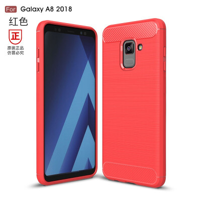 

BONGEM Samsung Galaxy A8 Case with Flexible&Durable Shock Absorption with Carbon Fiber Design