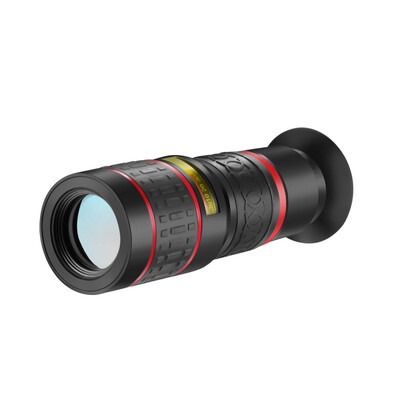 

Mobile Cell Phone Lens Universal Portable Single Cylinder 20X Telephoto match External Professional Quality Camera HD360 Black