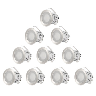 

06W 12V 50LM 10pcs Multifunctional 3000K Recessed LED Light Spotlight Flashlight