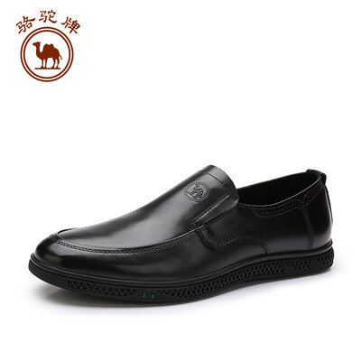 

Camel brand mens shoes business dress calf leather comfortable set foot W912043410 tobacco 44270 yards