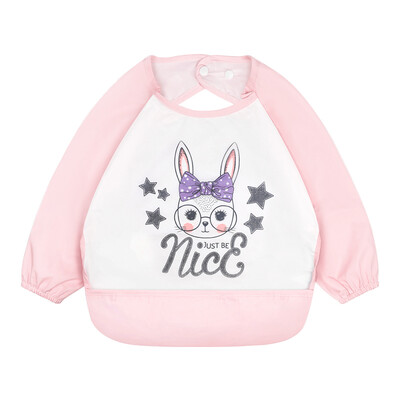 

Small Harlan children eat bib waterproof burqin bib mouth baby super soft anti-wear baby food rice pocket nice rabbit  code 100cm suitable for 2-4 years old