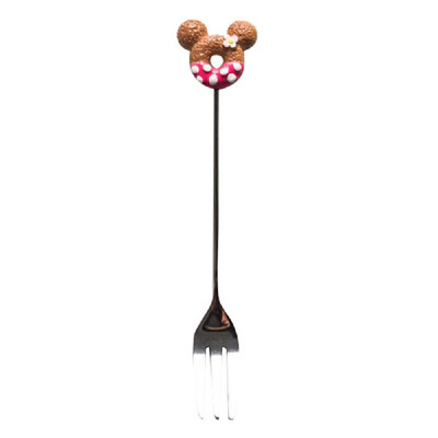 

Cute 304 Stainless Steel Spoon Fork Doughnut Cartoon Animal Head Coffee Ice Cream Dessert Tea Candy Kitchen Flatware Gift Tablewar