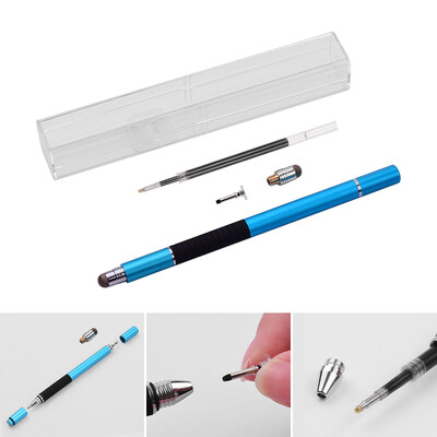 

3 in 1 Precision Stylus Pen with Refill&Disc Tip&Fiber Tip Capacitive Touchscreen Stylus Pen Set For Cellphone Tablet Sil