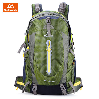

Maleroads 50L Outdoor Sports Backpack Hiking Camping Water Resistant Nylon Bike Rucksack Bag