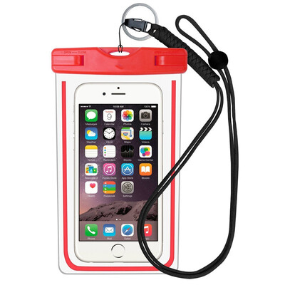 

Swimming Bags Waterproof Bag with Luminous Underwater Pouch Phone Case For iphone 6 6s 7 universal all models 35 inch -6 inch