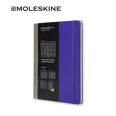 

MOLESKINE hard copy notebook professional business stationery notebook notepad plus large Folio series purple horizontal room