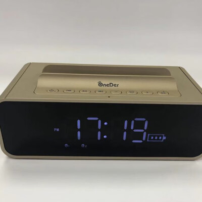 

Oneder V06 Bluetooth Speaker Sound Box Professional Smart wireless LED screen Alarm clock active multimedia speaker Support TF