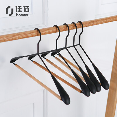 

Jiayu wood wrought iron hanger black 2 Pack PK0052D