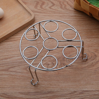 

17CM High Quality Stainless Steel Egg Steamer Rack 7 Slots Pot Steam Egg Seperate Water Shelf Eggs Steaming Holder Basket