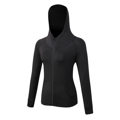 

New Gym Jacket elasticity Shirts Hoodies For Women Tights Fitness Running Jacket Womens Sweatshirt