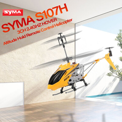 

Syma S107H 3CH 24GHZ Hover Altitude Hold Remote Control Helicopter for Beginners Training Kids Christmas Gift