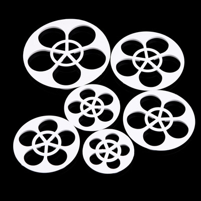 

6Pcs Plum Blossom Cake Cookie Fondant Gumpaste Modelling Decorating Tools Set