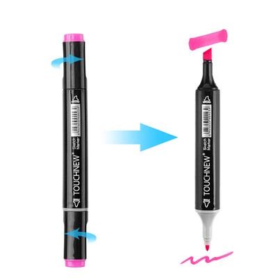

TOUCHNEW Marker Professional Art Markers Set Double-headed Alcohol-based Markers Art Hand-painted for School Supplies