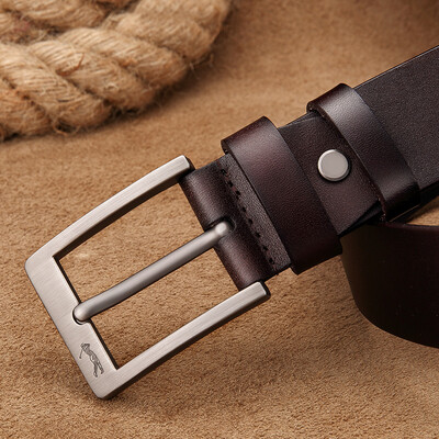 

Golf GOLF belt mens double-sided suede leather pin buckle belt mens retro business casual mens belt gift box P8BV15879J brown color brown