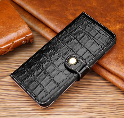 

FEINADE iPhone 7 7P 8 8P plus X Xs Max Xr Case wallet COW LEATHERKickstand Leather Wallet Flip Case for Apple Devices - Black
