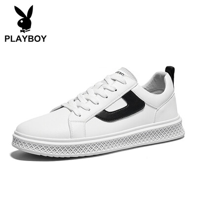 

Playboy PLAYBOY fashion sports shoes mens low to help lightweight non-slip PL611049 white black 42