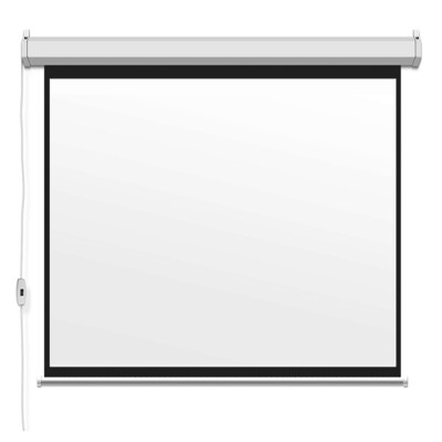 

106 Economy Electric Motorized Projector Screen 169 HDTV format for home cinemaofifce suitable for wallceiling mounting