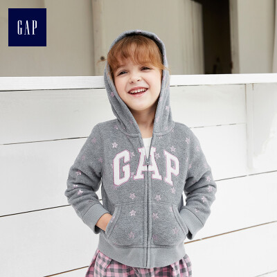 

Gap baby girl childrens fleece sweater 307656 baby winter childrens wear childrens hooded sweatshirt gold star print 90cm 2T