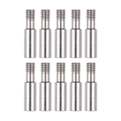 

Creality 3D Stainless Steel Heat Break Nozzle Throat M6 28mm for 3D Printer Extruder Hot End 175mm Filament 10pcs