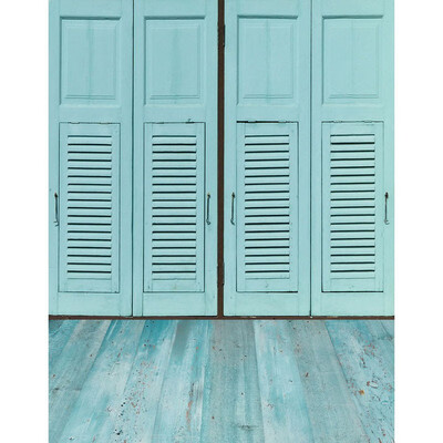 

Blue Door Screen Photo Backdrop 57FT Vinyl Fabric Cloth Digital Printing Photo Background s-2202