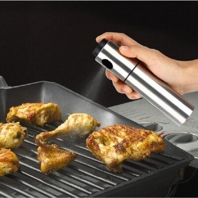 

Stainless Steel Olive Pump Spray Bottle Oil Sprayer Oiler Pot BBQ Barbecue Cooking Tool Can Pot Cookware