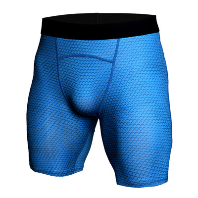 

Crocodile Grain Printing Quick Drying Elastic Gym Sports Running Tight Shorts Underwear for Men