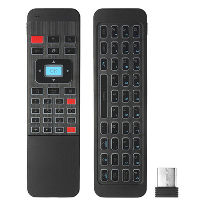 

24G Backlight Air Mouse Wireless Keyboard 6-Axis Sensor Remote Control IR Learning for Smart TV Android TV Box Mini PC