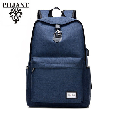 

PHJANE Laptop Backpack Business Backpack with USB Charging Port Water-Resistant Lightweight College Student School Bag