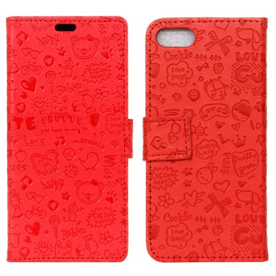 

MOONCASE Wiko Sunny3 Little Witch Leather Case - Red