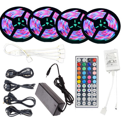 

SUPli LED Strip Set 20M Waterproof 1200LEDs 2835 RGB Strip Light 44Key IR Remote Controller 8A Power