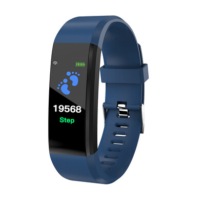 

ID115plus Smart Bracelet 096inch TFT Screen 90mAh Heart Rate Blood Pressure Monitoring Calorie Fitness IP67 Waterproof BT Alarm