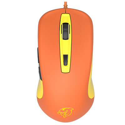 

Betta DOUYUCOM DMG-110 orange yellow gaming mouse wired mouse game office mouse cable esports eating chicken pressure gun FPS mouse