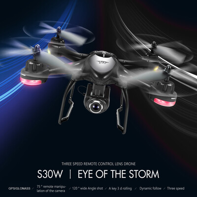 

SJ RC S30W 1080P Wide Angle Camera GPS Positioning 5G Wifi FPV Altitude Hold RC Training Quadcopter