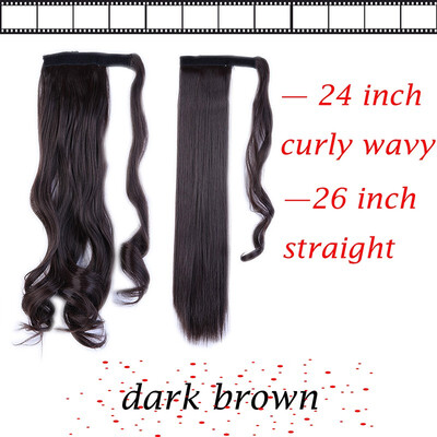

17-23 Inch 3 Types Clip In Hair Extensions Pony Tail Wrap Around Ponytail