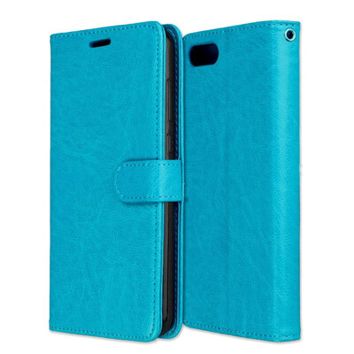 

MOONCASE Huawei Glory View 10 3 Card Photo Frame Holster - Blue